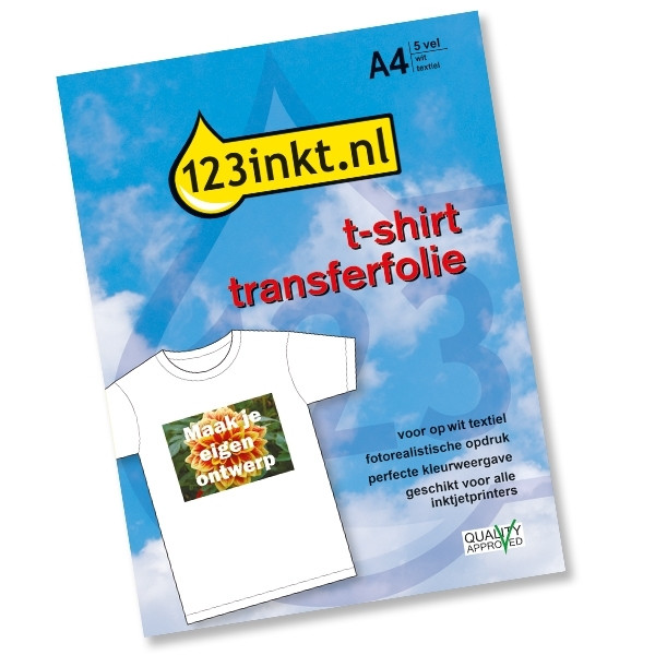 Film de transfert pour impression sur T-shirt Papier et étiquettes Film  transfert pour T-shirt textile blanc (5 feuilles)