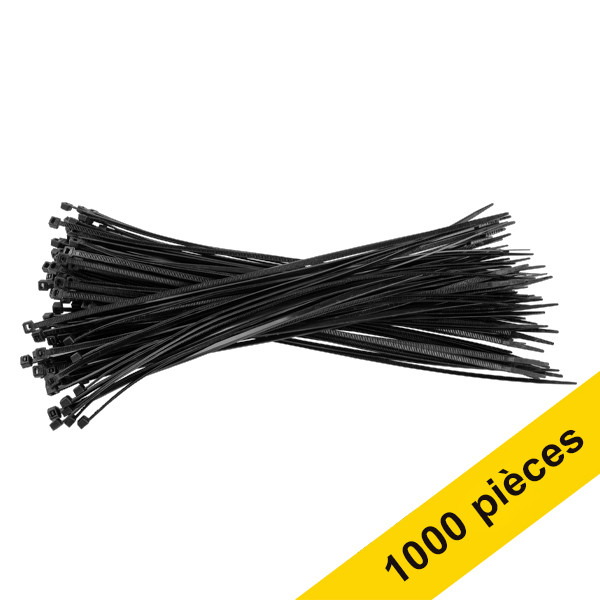 123inkt Offre: 10 x 123encre collier de serrage 300 x 3,6 mm (100 pièces) - noir  302221 - 1