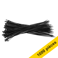 123inkt Offre: 10 x 123encre collier de serrage 300 x 3,6 mm (100 pièces) - noir  302221
