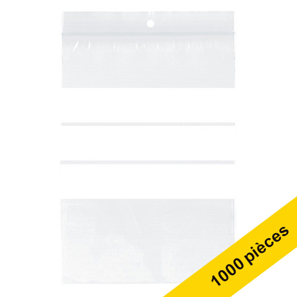 123inkt Offre: 10x 123encre sachet zip avec bande d'écriture 120 mm x 180 mm (100 pièces)  300766 - 1