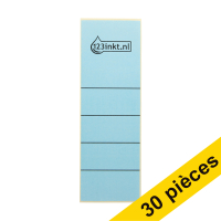 Offre: 123encre étiquettes de dos autocollantes larges 61 x 191 mm (10 pièces) - bleu
