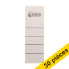 Offre: 3x 123encre étiquettes de dos autocollantes larges 61 x 191 mm (10 pièces) - gris