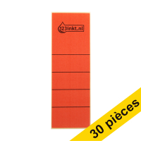 123inkt Offre: 3x 123encre étiquettes de dos autocollantes larges 61 x 191 mm (10 pièces) - rouge  301698