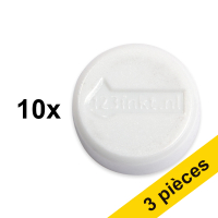 Offre: 3x 123encre aimants 20 mm (10 pièces) - blanc