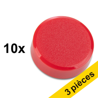 Offre: 3x 123encre aimants 20 mm (10 pièces) - rouge