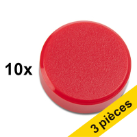Offre: 3x 123encre aimants 30 mm (10 pièces) - rouge