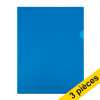 Offre: 3x 123encre pochette transparente A4 120 microns (100 pièces) - bleu 390653 - 1