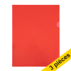 Offre: 3x 123encre pochette transparente A4 120 microns (100 pièces) - rouge 390652 - 1