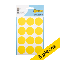 Offre: 5x 123encre pastilles de marquage Ø 32 mm - jaune (240 étiquettes)