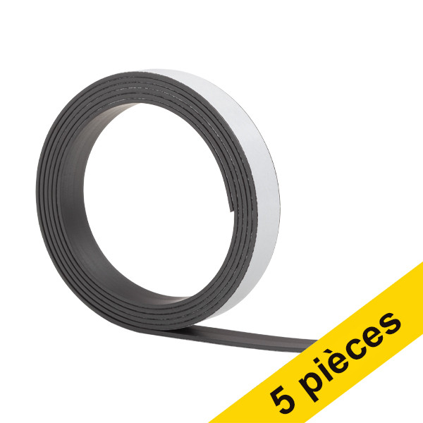 123inkt Offre: 5x 123encre ruban magnétique autocollant 1 cm x 1 m  301865 - 1