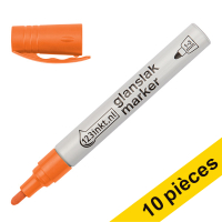 Offre : 10x 123encre marqueur peinture à encre brillante (1 - 3 mm ogive) - orange