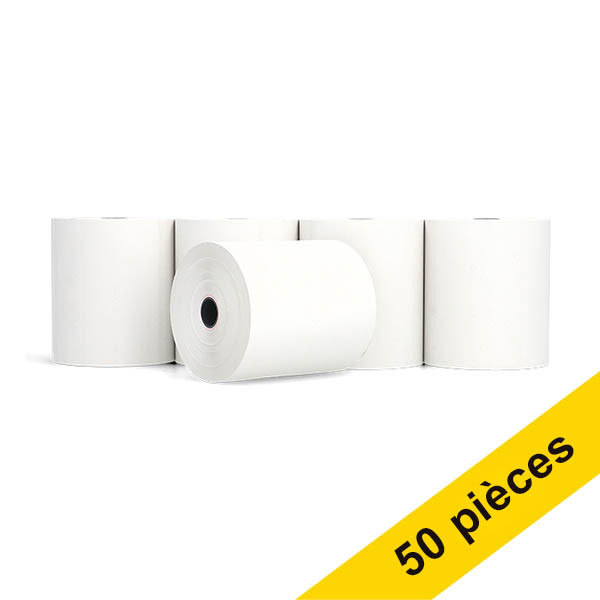 Offre : 123encre rouleau de caisse thermique 80x80x12 48 g/m² (50 pièces) 303621 - 1