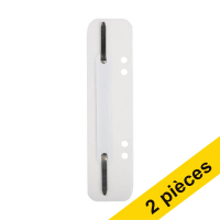 Offre : 2x 123encre relieurs à lamelles 6 et 8 cm avec perforation (100 pièces) - blanc 202145