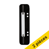 Offre : 2x 123encre relieurs à lamelles 6 et 8 cm avec perforation (100 pièces) - noir 202140