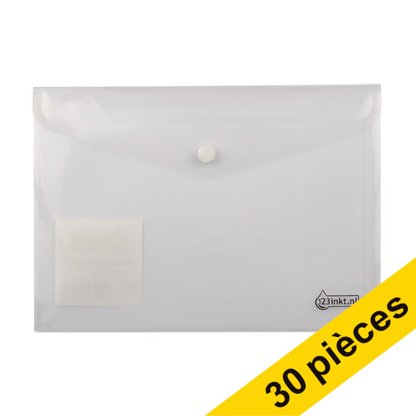 123inkt Offre : 30x 123encre enveloppe de documents A5 transparente  301338 - 1