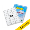 Offre : 3x 123encre étiquettes universelles A4 63,5 x 33,9 mm (2 400 étiquettes) FSC® Mix Crédit - blanc 303451 - 1