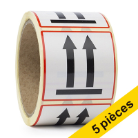 123inkt Offre : 5x 123encre étiquettes de signalisation "Flèches haut" (200 pièces) 76105C AV-7250C 035230