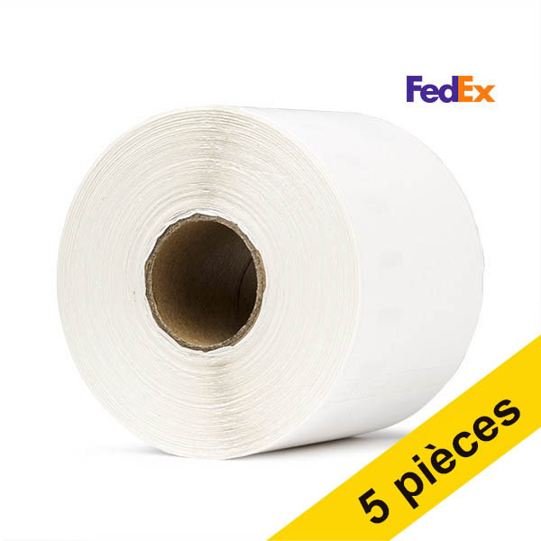 Offre : 5x 123encre LW650XL PRO étiquettes d'expédition FedEx extra larges (104 x 159 mm) 653266 - 1
