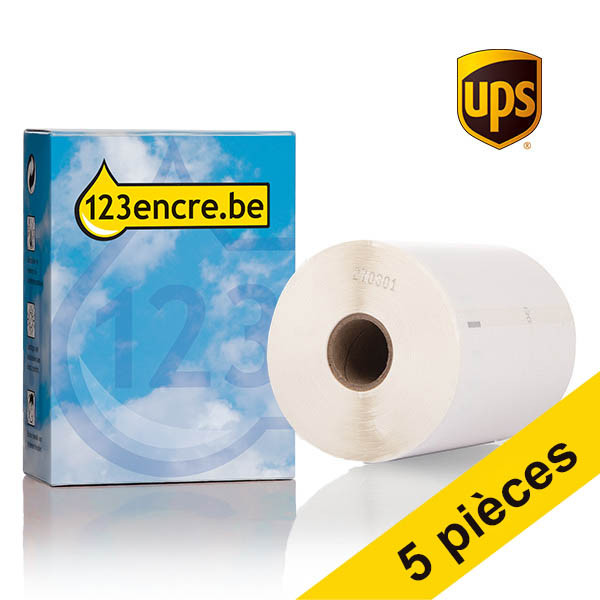 Offre : 5x 123encre LW650XL PRO étiquettes d'expédition UPS extra larges et durables (104 x 159 mm) 653145 - 1