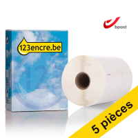 Offre : 5x 123encre LW650XL PRO étiquettes d'expédition bpost extra larges et durables (104 x 159 mm)