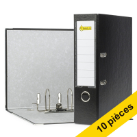 123inkt Offre : 10 x 123encre classeur A4 plastique 80 mm - noir 100202169ZW10C 300380
