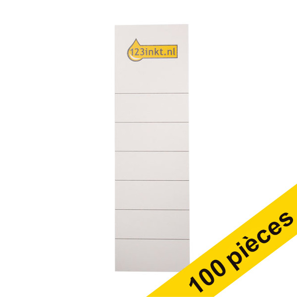 123inkt Offre : 10x 123encre étiquettes pour classeurs format large 56 x 186 mm (10 pièces)  390668 - 1