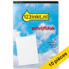 Offre : 10x 123encre bloc de cours A4 quadrillé 5 mm 70 g/m² 100 feuilles