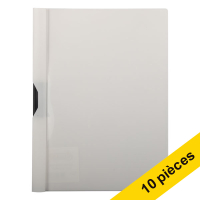 Offre : 10x 123encre chemise à clip A4 pour 30 feuilles - blanc