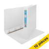 Offre : 10x 123encre classeur à 4 anneaux en D (20 mm) - blanc