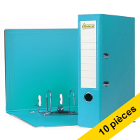 Offre : 10x 123encre classeur A4 plastique 80 mm - turquoise