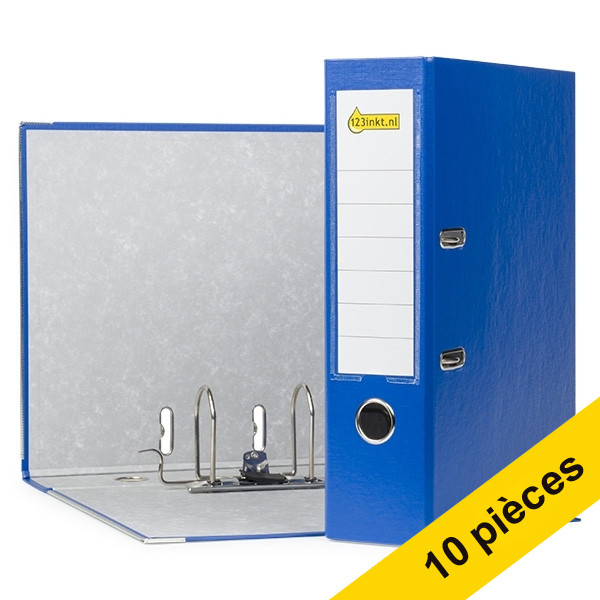 Offre : 10x 123encre classeur A4 polypropylène 80 mm - bleu 300381 - 1