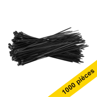 123inkt Offre : 10x 123encre collier de serrage 200 x 3,6 mm (100 pièces) - noir  302219