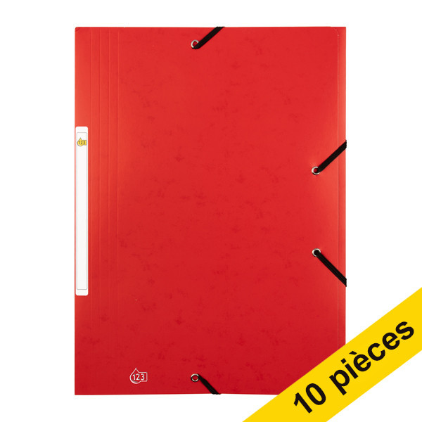 123inkt Offre : 10x 123encre farde en carton A4 - rouge  301396 - 1