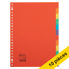123inkt Offre : 10x 123encre intercalaires colorés en carton A4 avec 12 onglets (23 trous)  300578