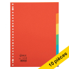 123inkt Offre : 10x 123encre intercalaires colorés en carton A4 avec 6 onglets (23 trous)  300575