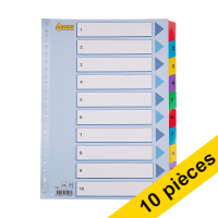 Offre : 10x 123encre intercalaires en carton A4 avec 10 onglets (23 trous)