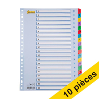 Offre : 10x 123encre intercalaires en carton A4 avec 20 onglets (23 trous) 301713