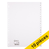 Offre : 10x 123encre intercalaires en carton A4 avec onglets A-Z (23 trous) - blanc