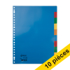 Offre : 10x 123encre intercalaires en plastique A4 avec 10 onglets (23 trous)