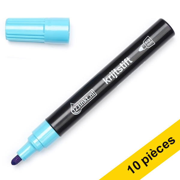 Offre : 10x 123encre marqueur craie - bleu 300606 - 1