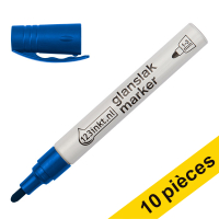 Offre : 10x 123encre marqueur peinture à encre brillante (1 - 3 mm ogive) - bleu