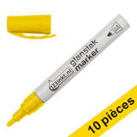 Offre : 10x 123encre marqueur peinture à encre brillante (1 - 3 mm ogive) - jaune