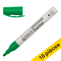 Offre : 10x 123encre marqueur peinture à encre brillante (1 - 3 mm ogive) - vert
