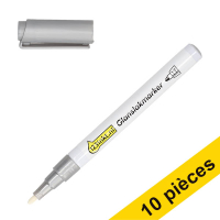 Offre : 10x 123encre marqueur peinture brillante (1 - 2 mm ogive) - argent 303324