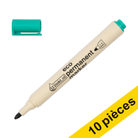 Offre : 10x 123encre marqueur permanent écologique (1 - 3 mm ogive) - vert