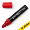 Offre : 10x 123encre marqueur permanent (3 - 7 mm ogive) - rouge