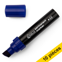 Offre : 10x 123encre marqueur permanent (5 - 14 mm biseauté) - bleu