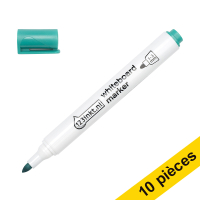 Offre : 10x 123encre marqueur pour tableau blanc (2,5 mm ogive) - vert 300396