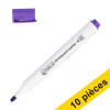 Offre : 10x 123encre marqueur pour tableau blanc (2,5 mm ogive) - violet 303303 - 1