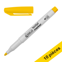 Offre : 10x 123encre marqueur textile (1 - 3 mm ogive) - jaune